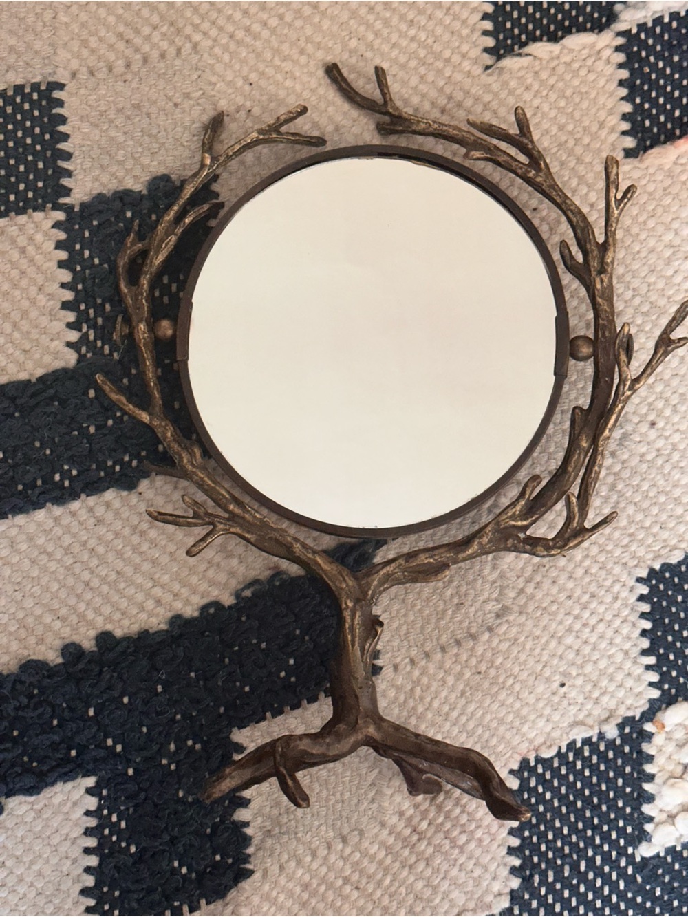Rare Anthropologie Who’s the Fairest Brass Branch Swivel Mirror (Refurbished) - Picture 9 of 9